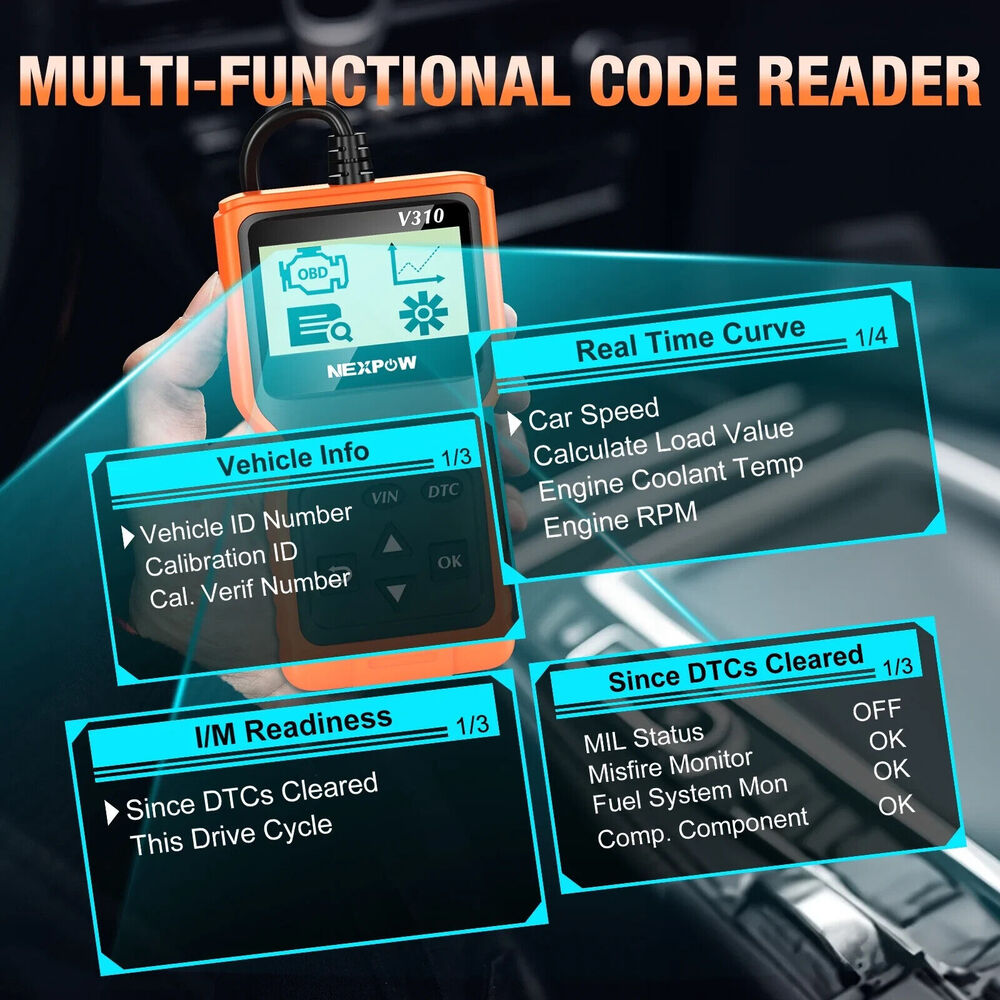 🔥Nexpow Car OBD2 Scanner Code Reader Check Engine Code Readers I/M Reading 💥 - Picture 7 of 7